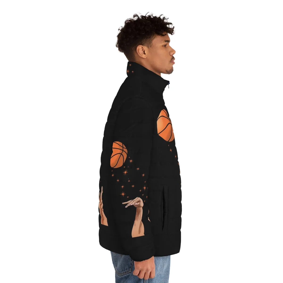 3 Point Puffer Jacket - Basketball Fan Apparel for Sports Enthusiasts