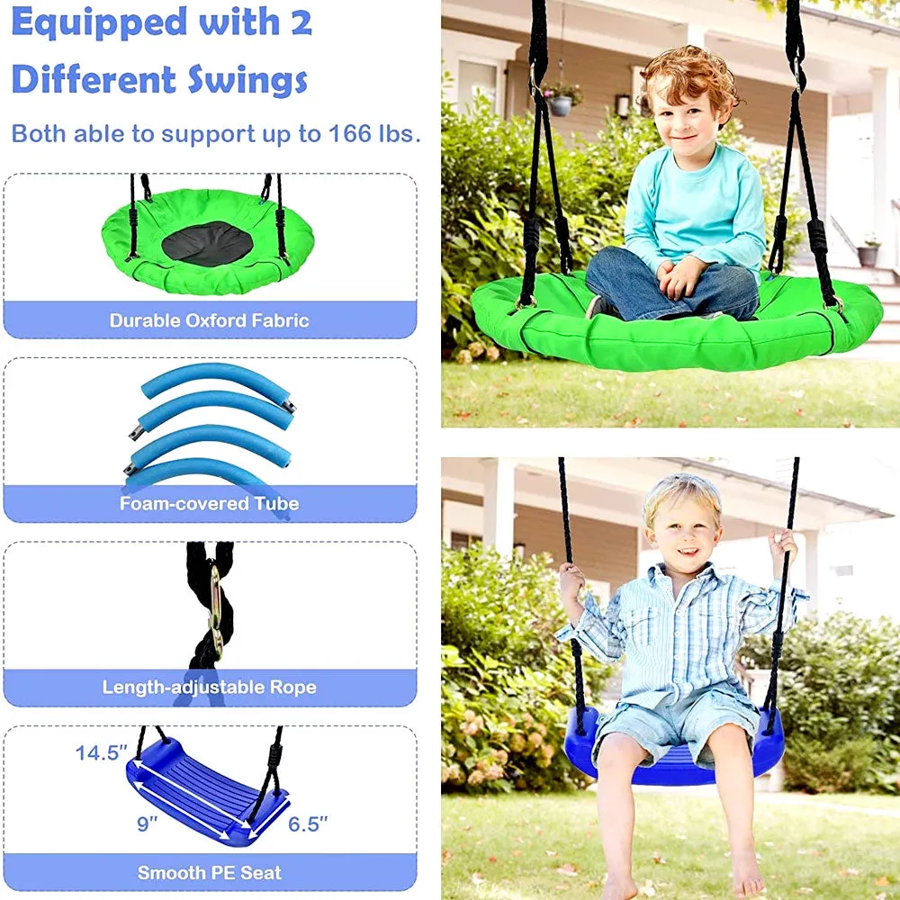 5 in 1 Play Set Outdoor Metal for Kids - Swing Set