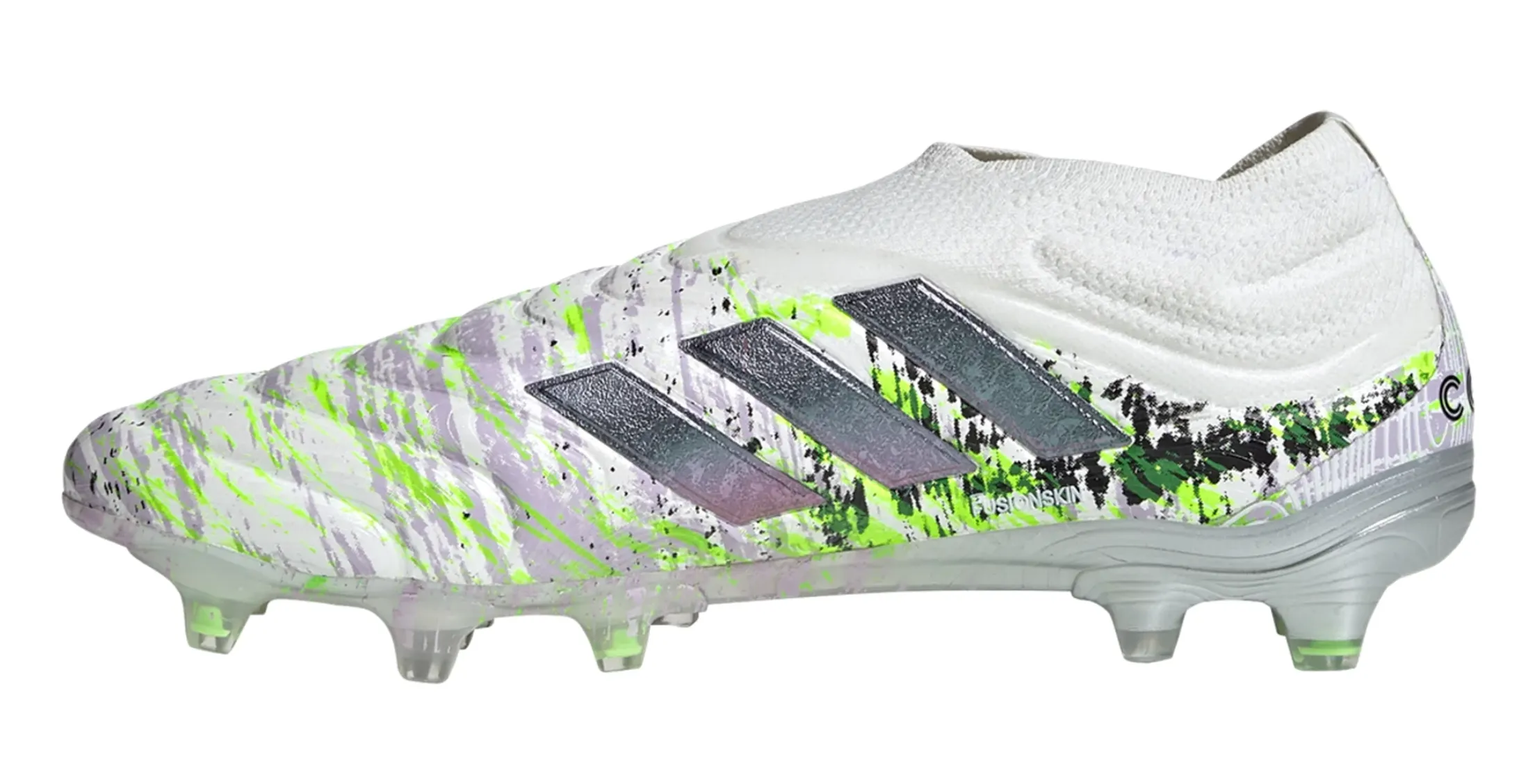 adidas Copa 20  FG - White/Core Black/Signal Green