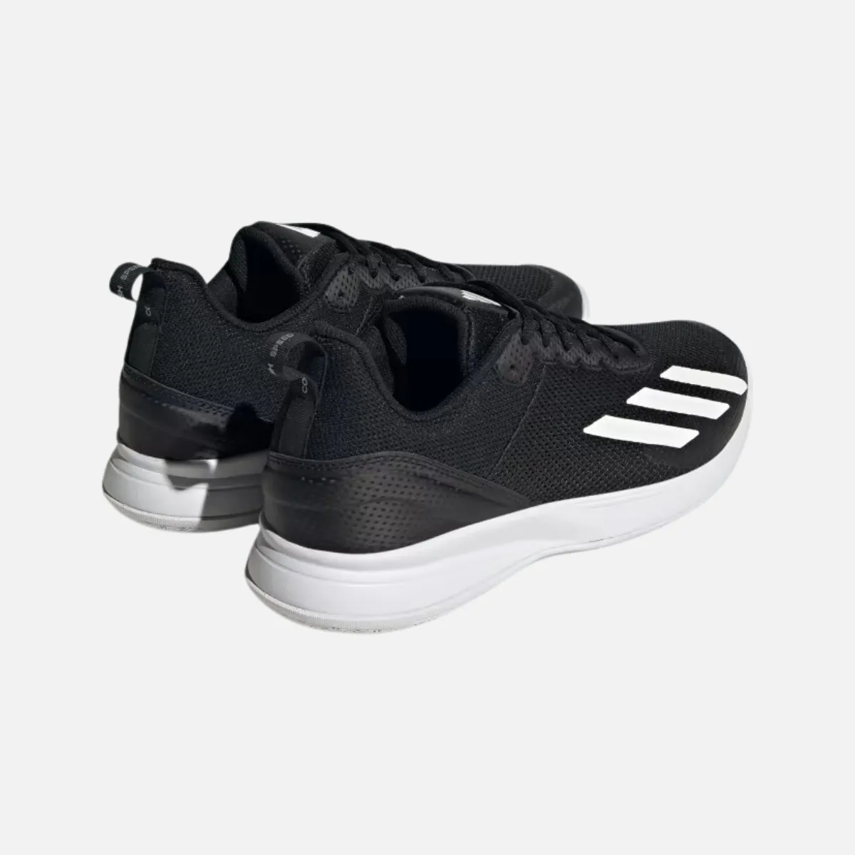 Adidas Courtflash Speed Men Tennis Shoes -Core Black/Cloud White/Matte Silver