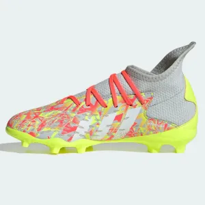 Adidas JR Predator Freak .3 FG - Clear Grey-White-Solar Yellow