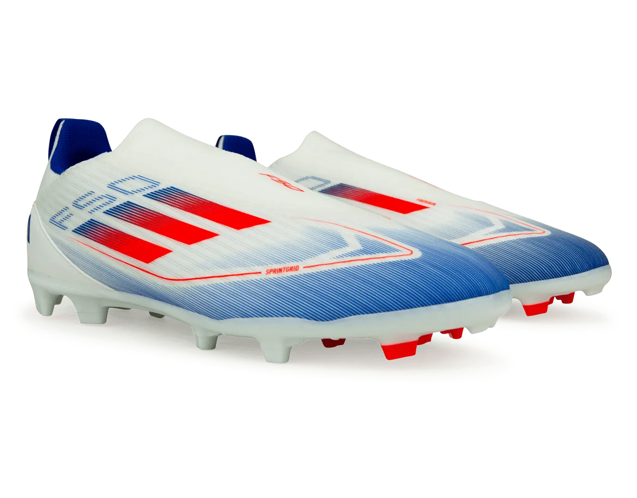 adidas Kids F50 League LL FG/MG White/Lucid Blue