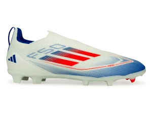 adidas Kids F50 League LL FG/MG White/Lucid Blue