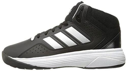 adidas Men's Cloudfoam Ilation Mid Basketball Shoes, Black/Matte Silver/White, ((8 W US)