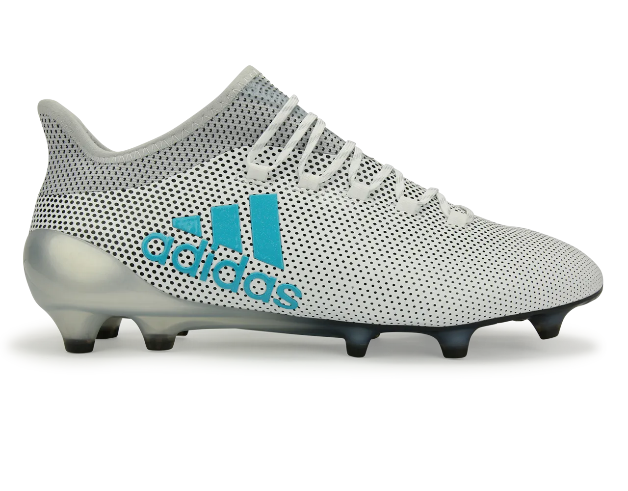 adidas Men's X 17.1 FG White/Energy Blue/Clear Grey