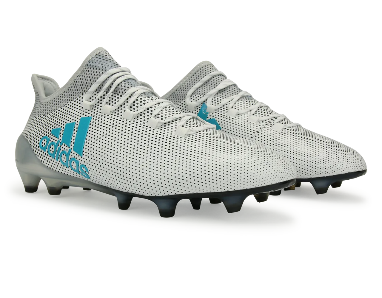 adidas Men's X 17.1 FG White/Energy Blue/Clear Grey