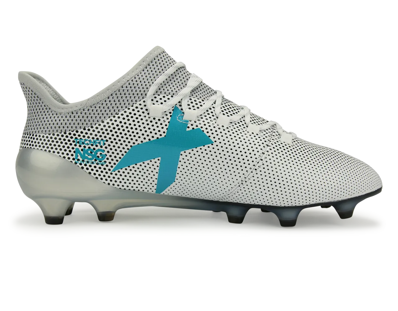 adidas Men's X 17.1 FG White/Energy Blue/Clear Grey