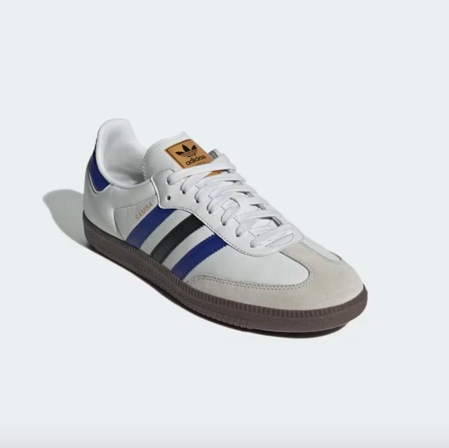 Adidas - Samba OG Crystal White / Active Blue / Matte Gold