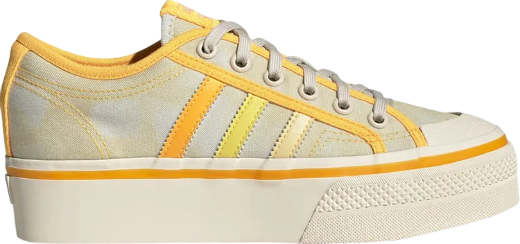 Adidas Wmns Nizza Platform 'Almost Yellow Orange Tint' Sneakers, Yellow