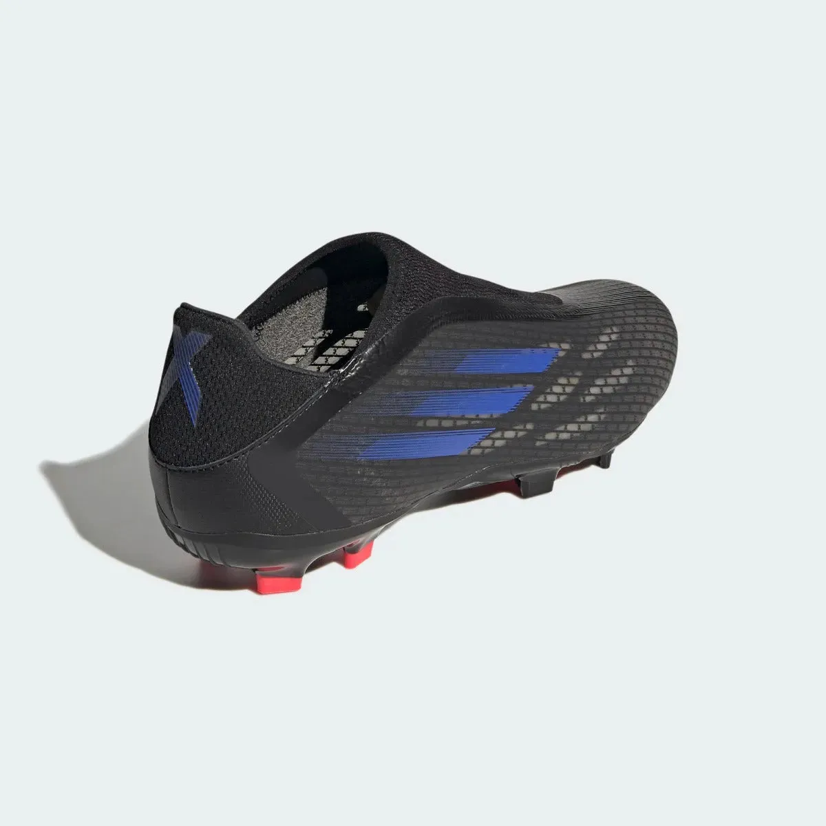 Adidas X Speedflow .3 Laceless FG - Black-Sonic Ink