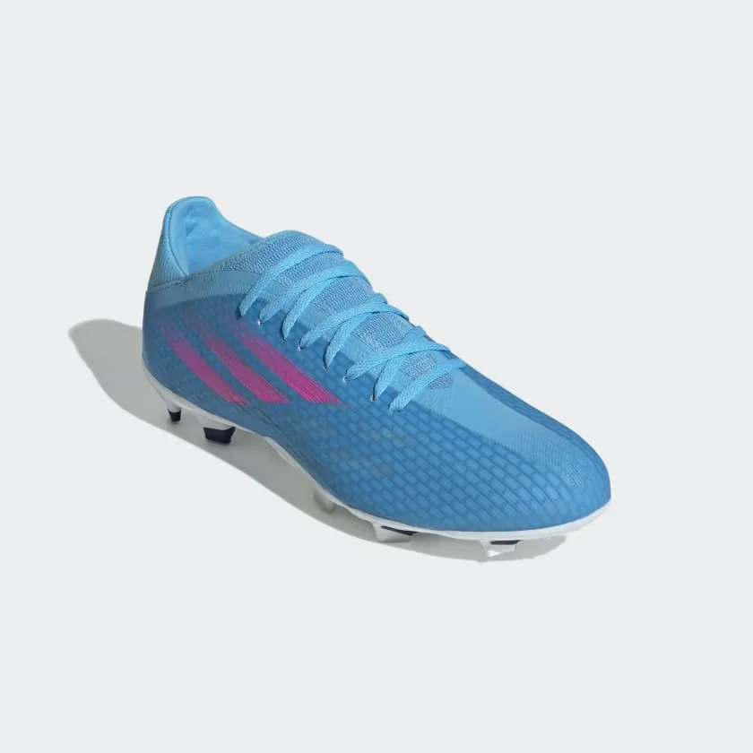 adidas X Speedflow.3 FG Cleats GW7483 BLUE/PINK/WHITE