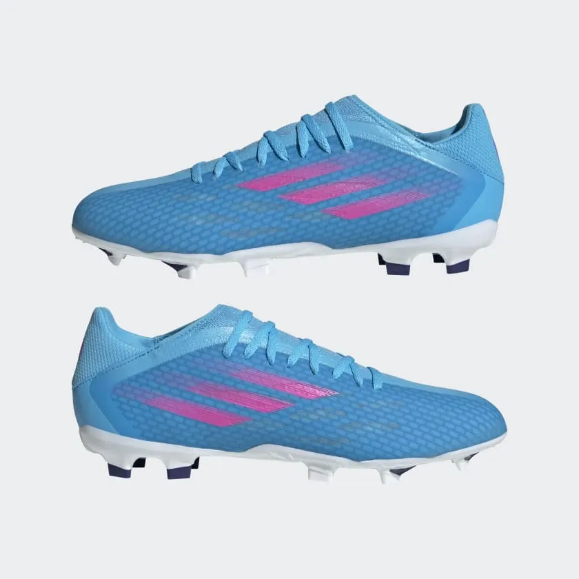 adidas X Speedflow.3 FG Cleats GW7483 BLUE/PINK/WHITE