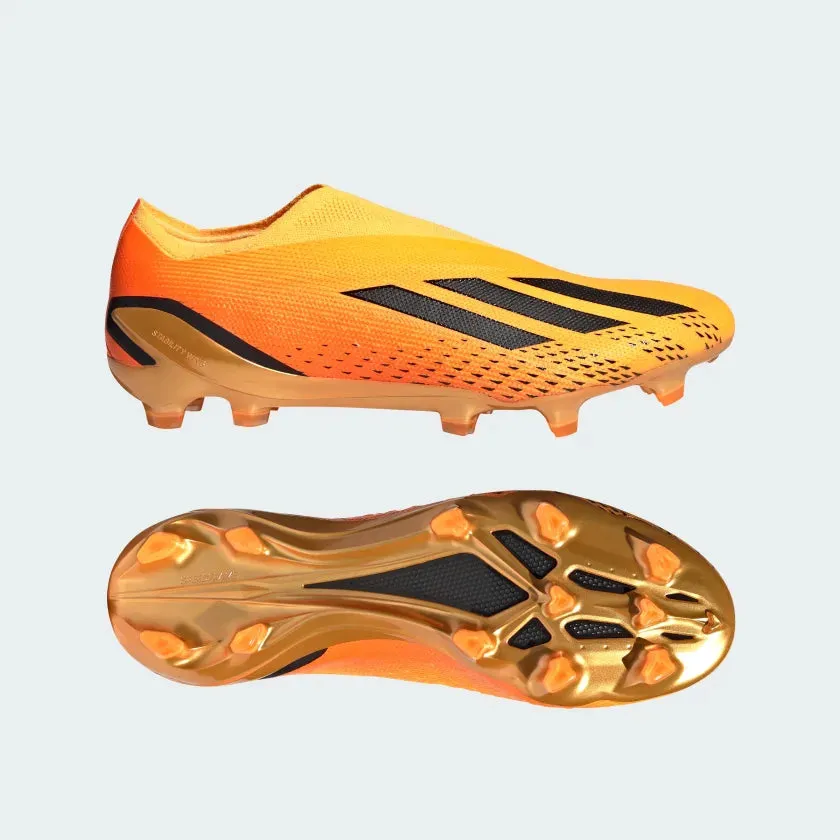 adidas X Speedportal  FG Firm Ground Soccer Cleats- Solar Gold / Core Black / Team Solar Orange