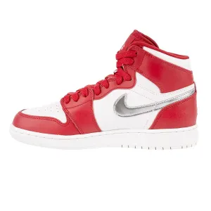 Air Jordan 1 Retro High-Top Sneakers Fabric Red Colour For Women