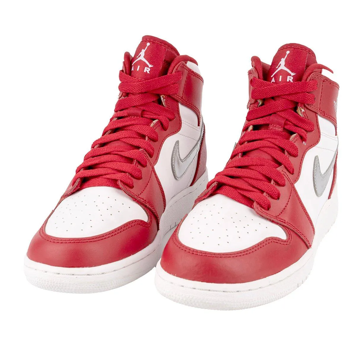 Air Jordan 1 Retro High-Top Sneakers Fabric Red Colour For Women