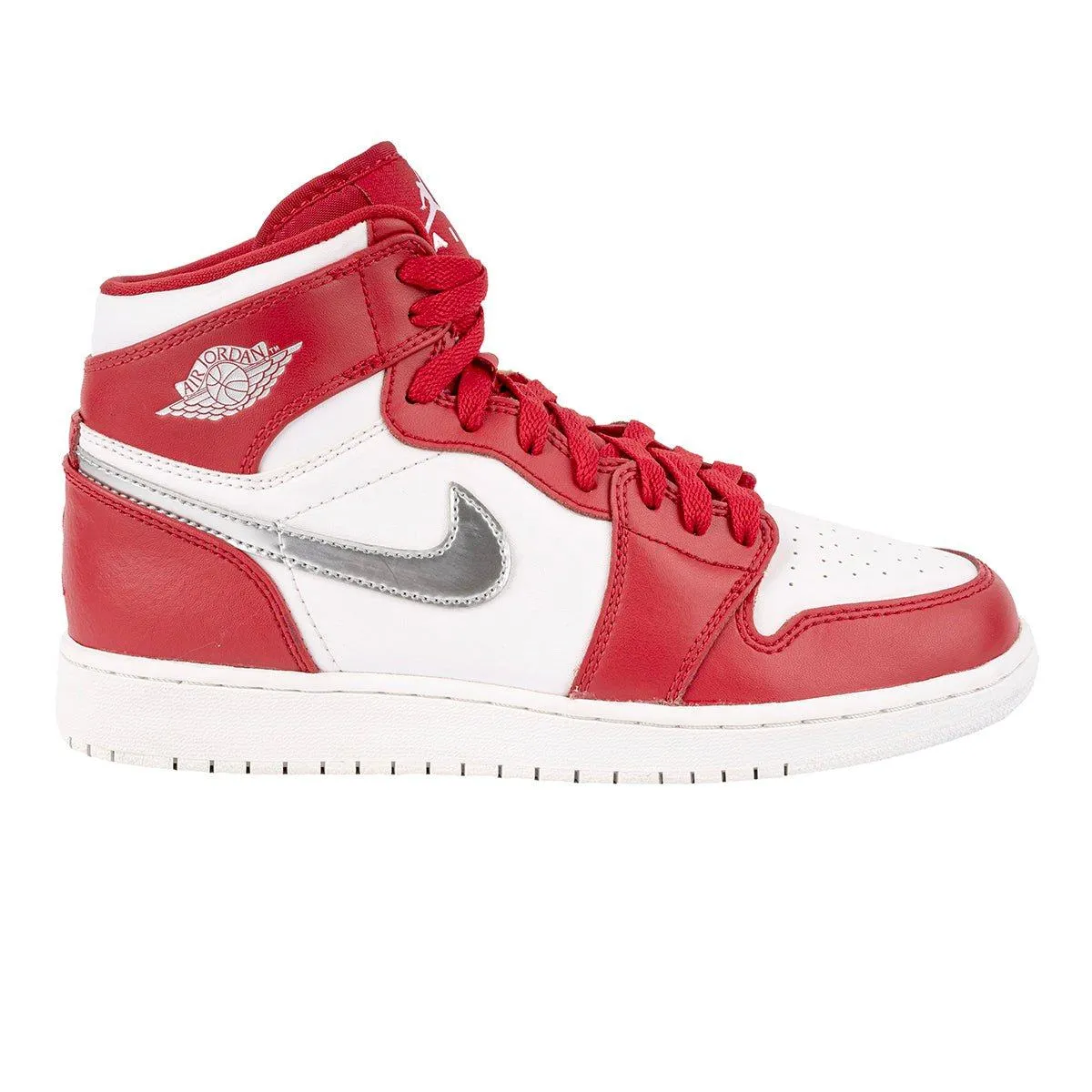 Air Jordan 1 Retro High-Top Sneakers Fabric Red Colour For Women