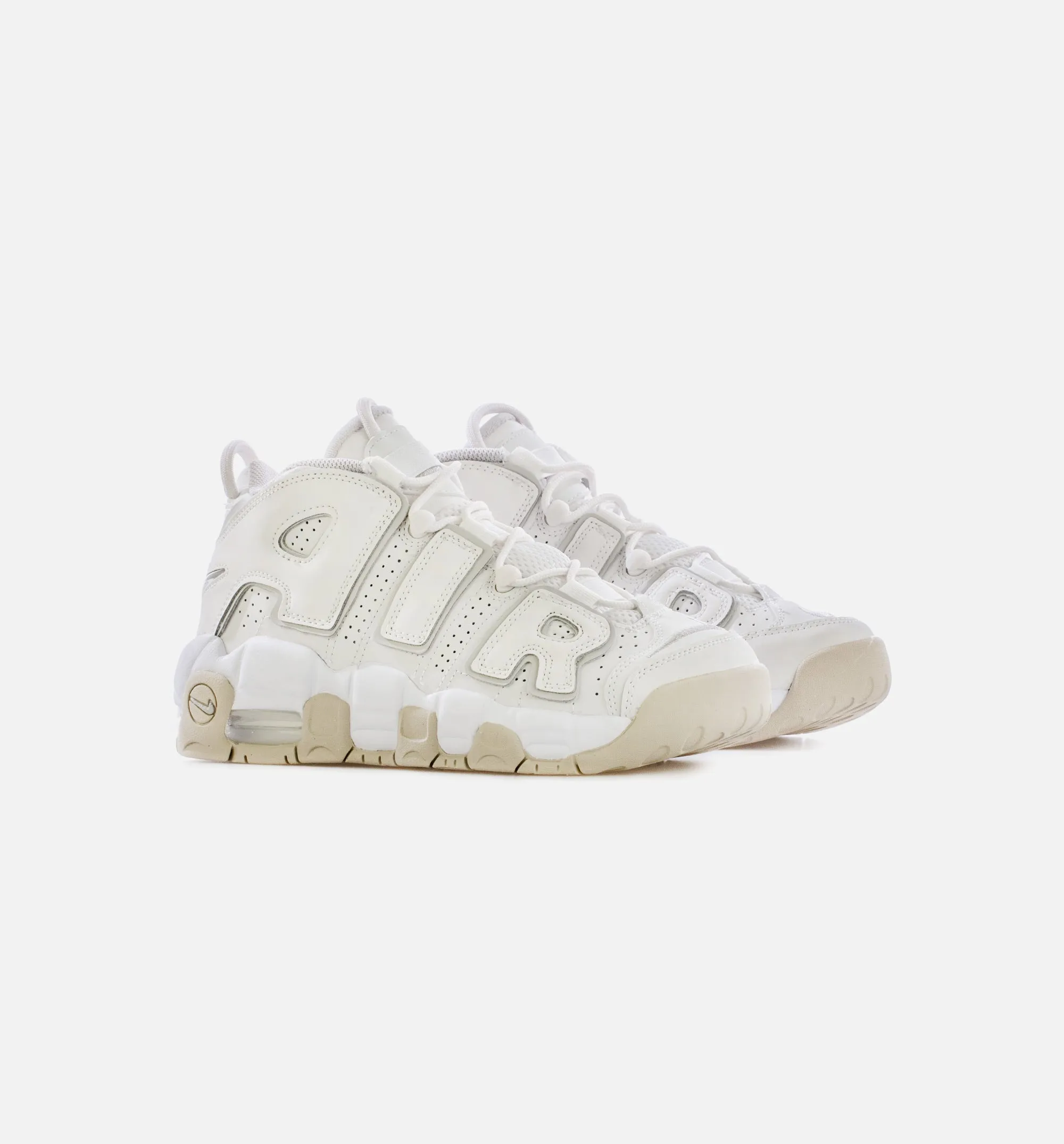 Air Uptempo 96 Phantom Grade School Lifestyle Shoe - Sail/White