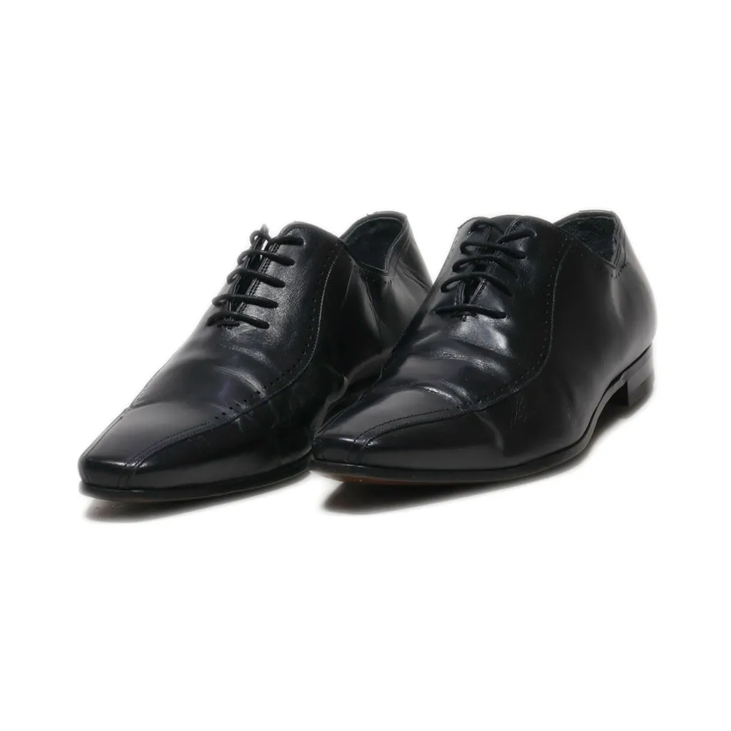 Andre Casual Lace Ups Leather Black Colour For Men