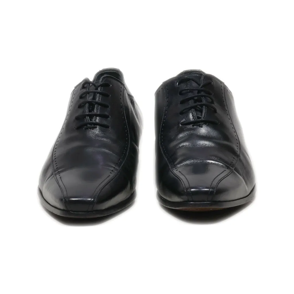 Andre Casual Lace Ups Leather Black Colour For Men