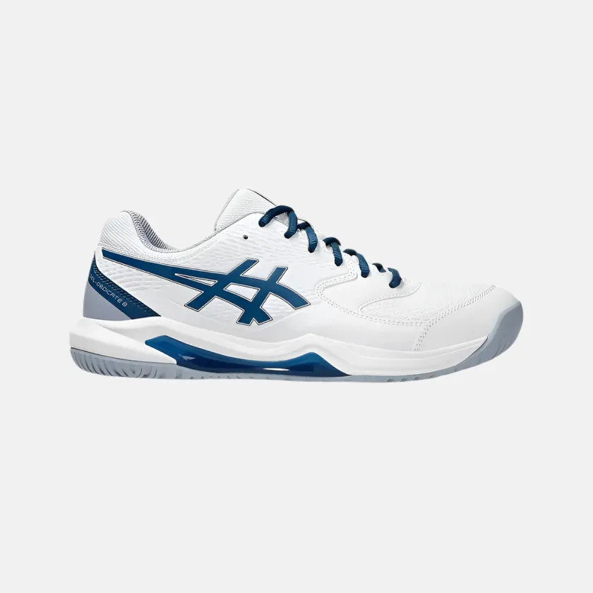 Asics GEL-DEDICATE 8 Men's Tennis Shoes -White/Mako Blue