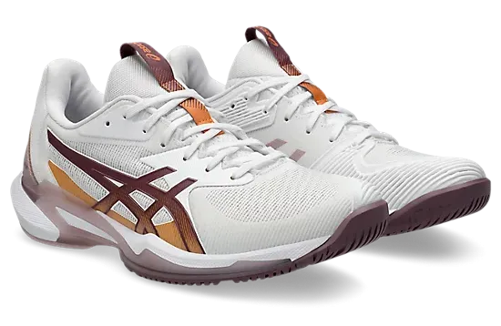 Asics Solution Speed FF 3 Women's Tennis Shoe White/Dusty Mauve