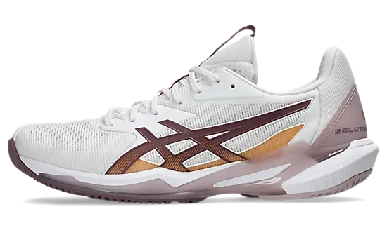 Asics Solution Speed FF 3 Women's Tennis Shoe White/Dusty Mauve