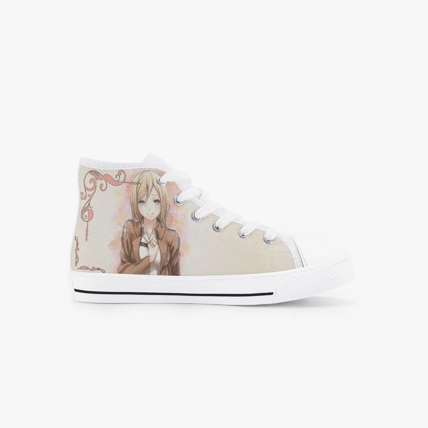 Attack On Titan Historia Christa Kids A-Star High Anime Shoes