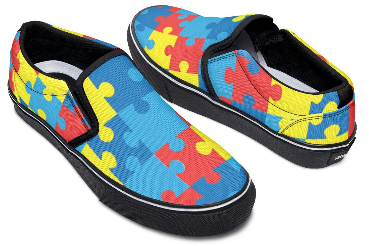 Autism Awareness Slip-On Shoes