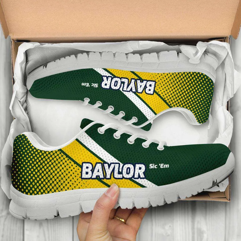 Baylor Sic 'Em Basketball Fan Breathable Mesh Fabric Running Shoes