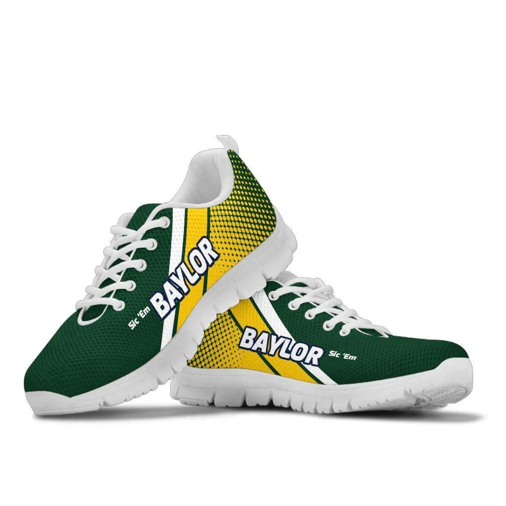 Baylor Sic 'Em Basketball Fan Breathable Mesh Fabric Running Shoes