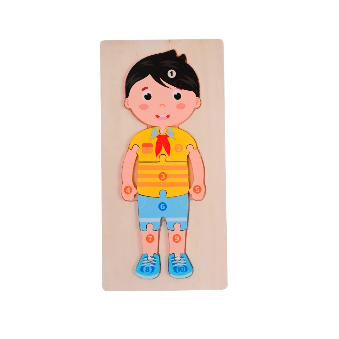 Boy Wooden Puzzle for Kids