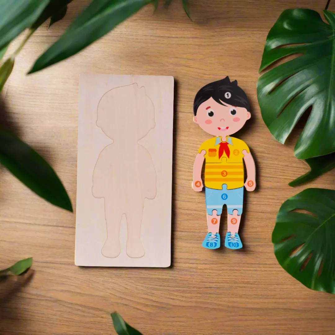 Boy Wooden Puzzle for Kids