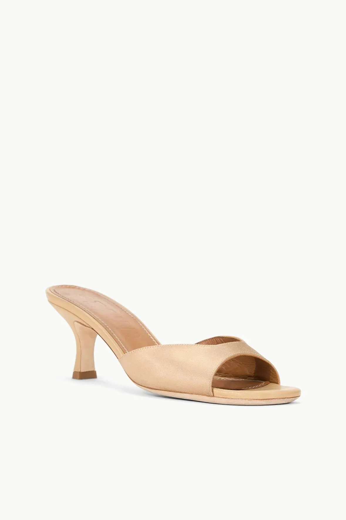 Brigitte Mule - Satin Camel