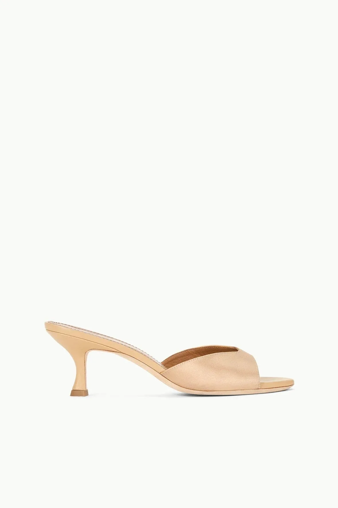 Brigitte Mule - Satin Camel