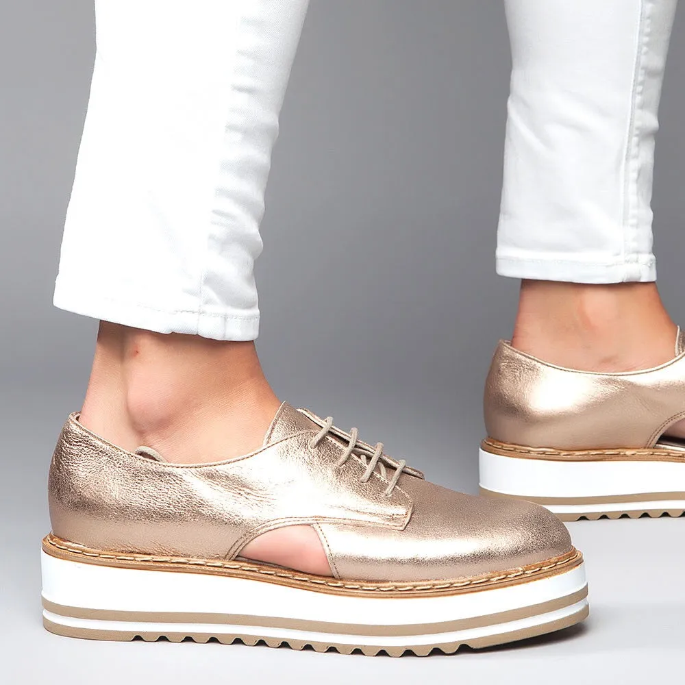 Brody - Metallic Gold Oxford