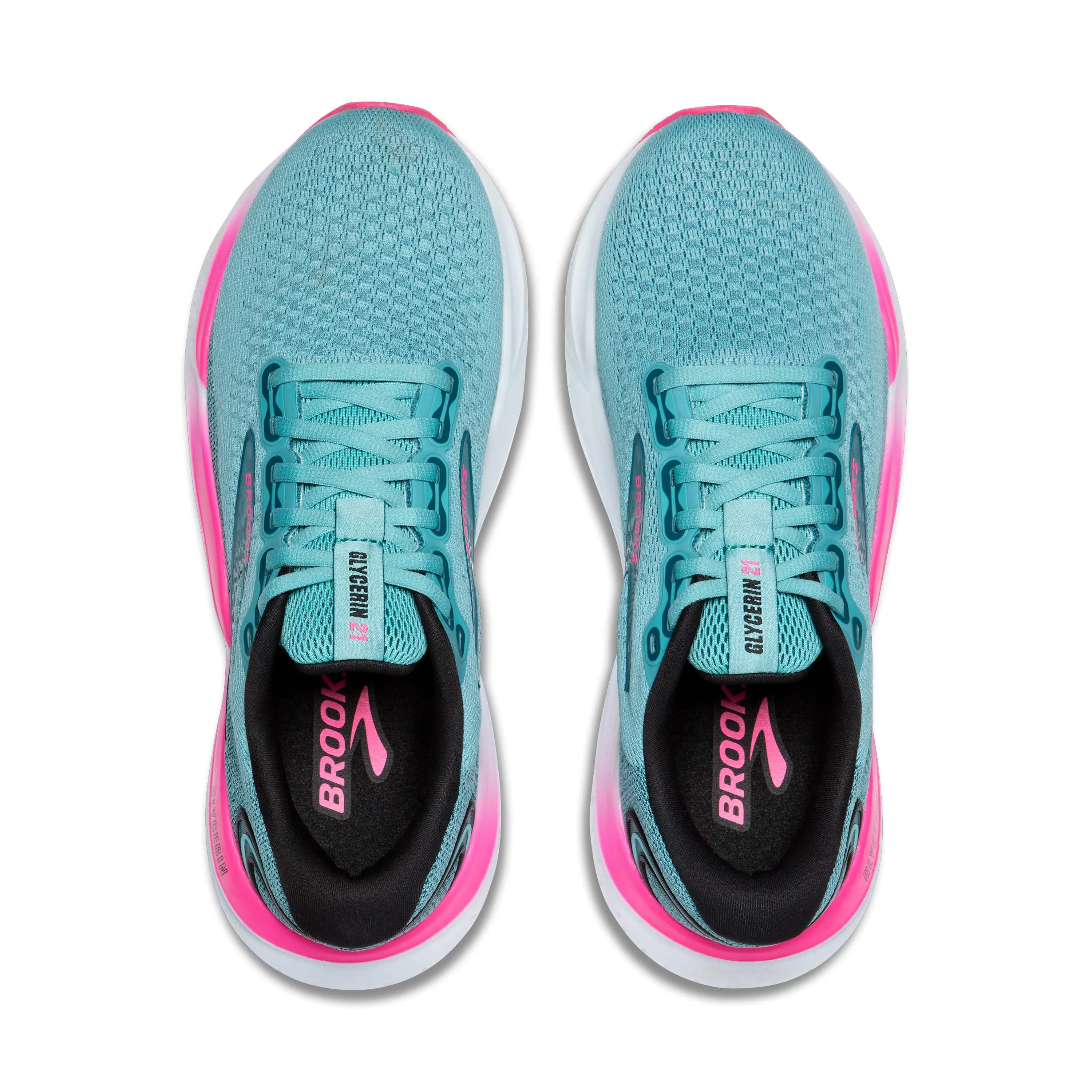 Brooks Glycerin 21 Women's Running Shoes AW24 Moroccan Blue/Aqua/Pink