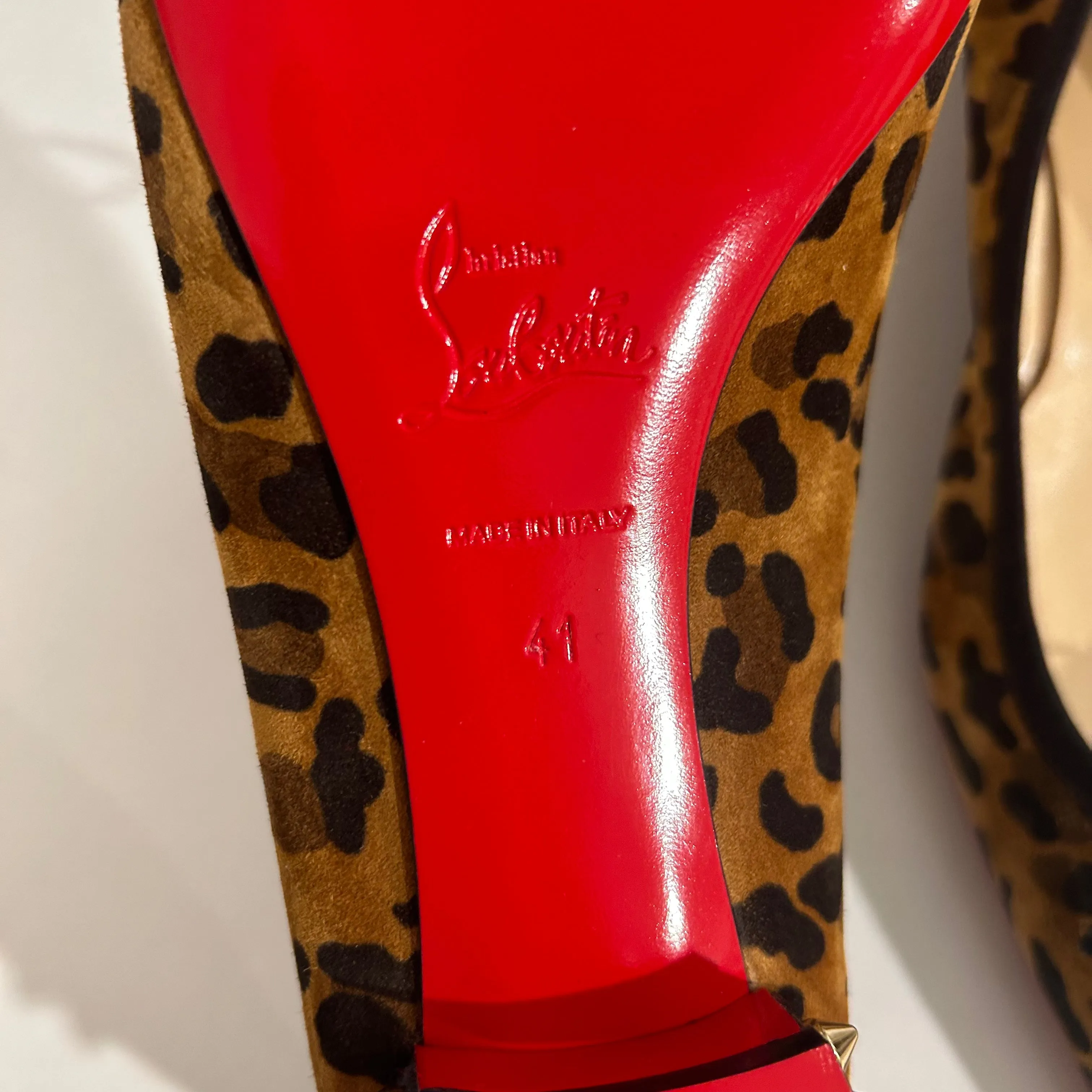 Christian Louboutin Leopard Ballet Flats size 41