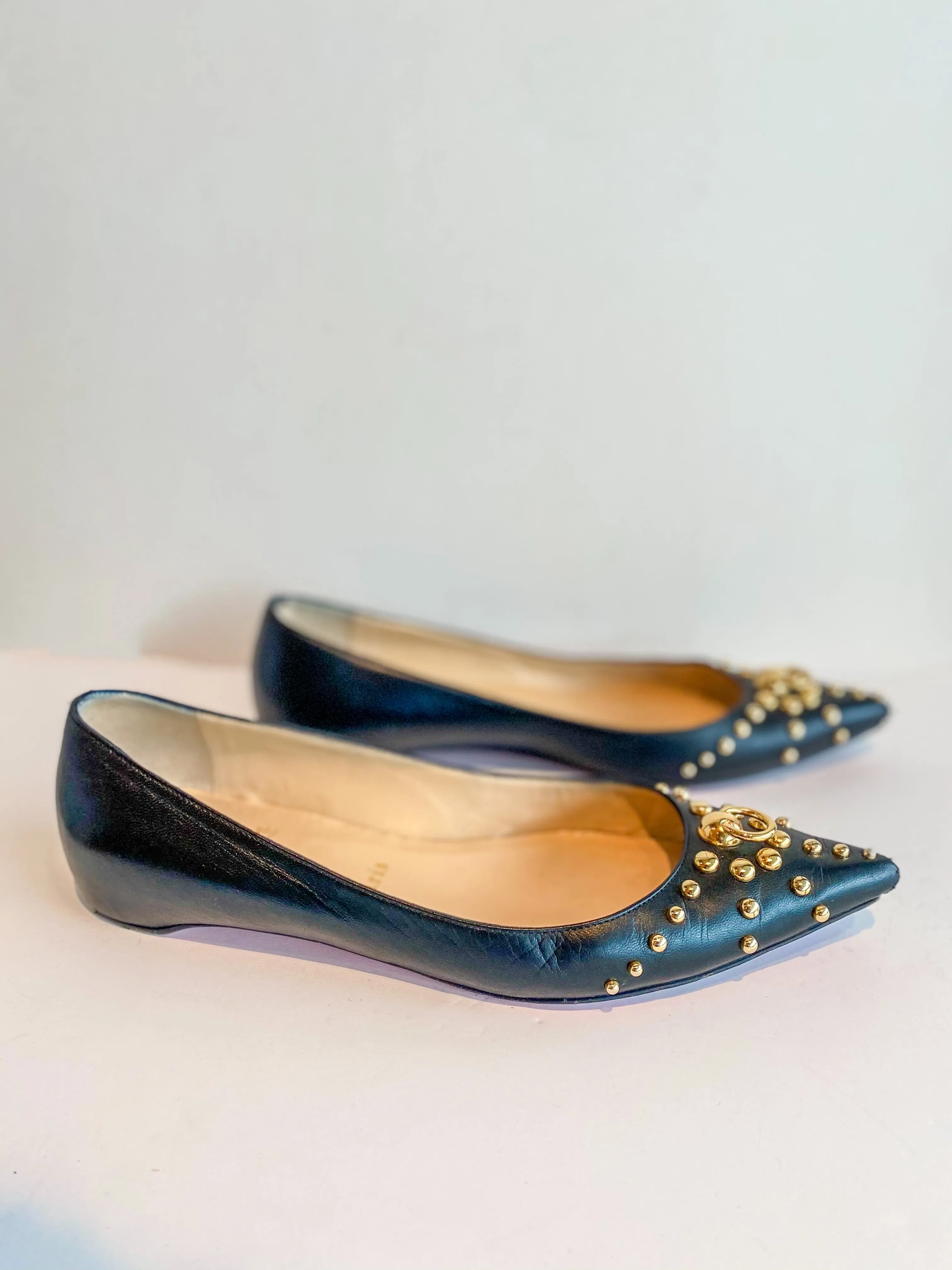 Christian Louboutin Studded Ballet Flats