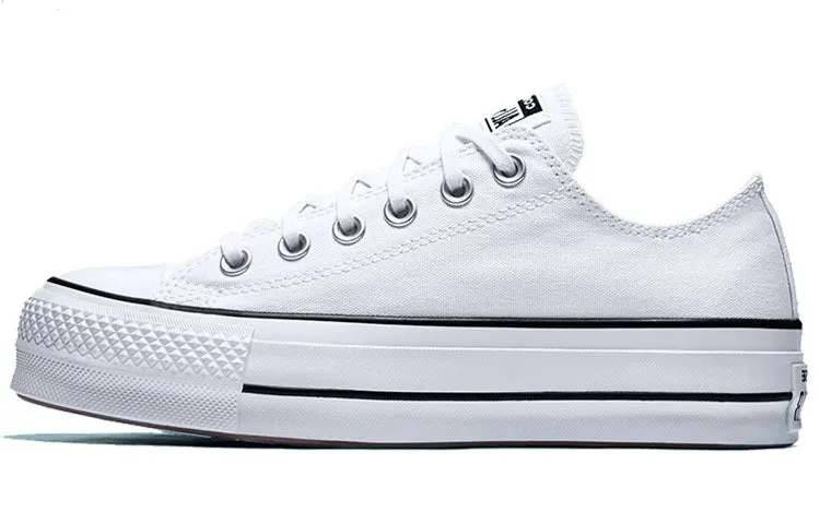 Chuck Taylor All-Star Lift Converse Low Top Platform Ox White Black (Women)