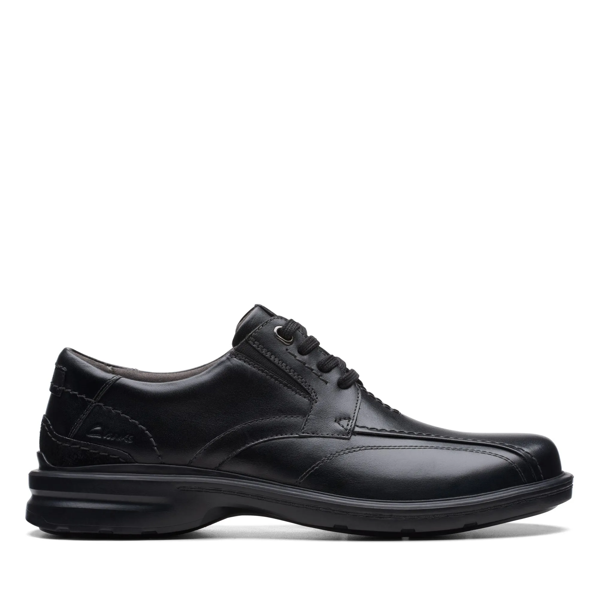 Clarks Men's Gessler Lace - Black Leather