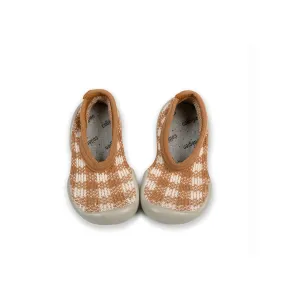 [collegien] Caramel Beurre Salé - Gingham Ballet-flats