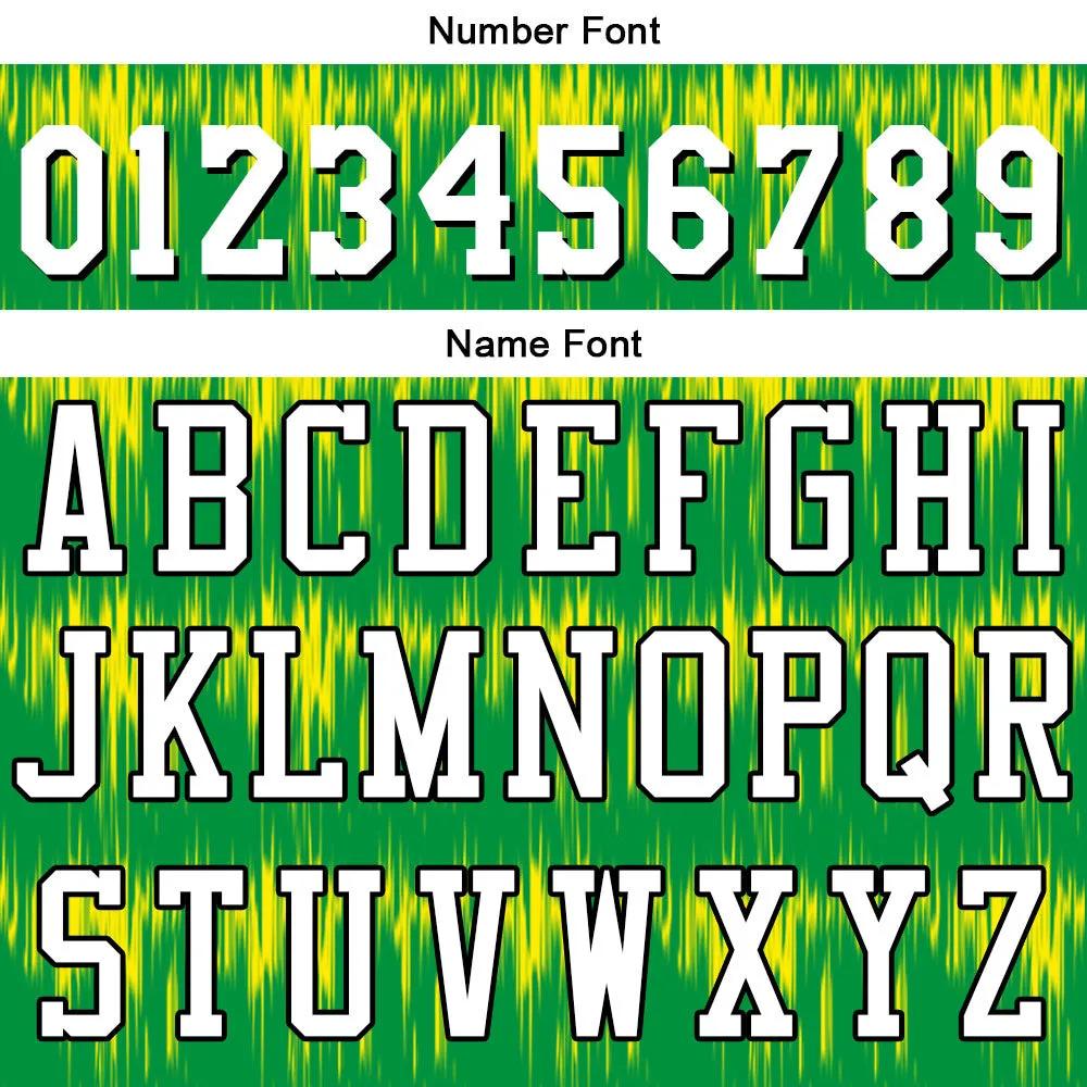 Custom Basketball Jersey Uniform Suit Printed Your Logo Name Number Acoustic wave-Green