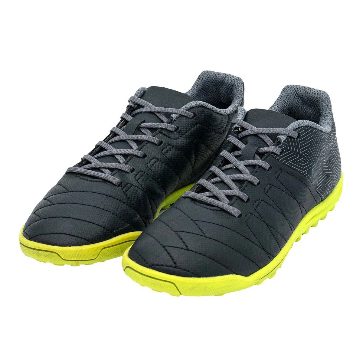 Decathlon Kipsta Agility 140 Hg Sport Shoes Coated Fabric Black Colour For Kids