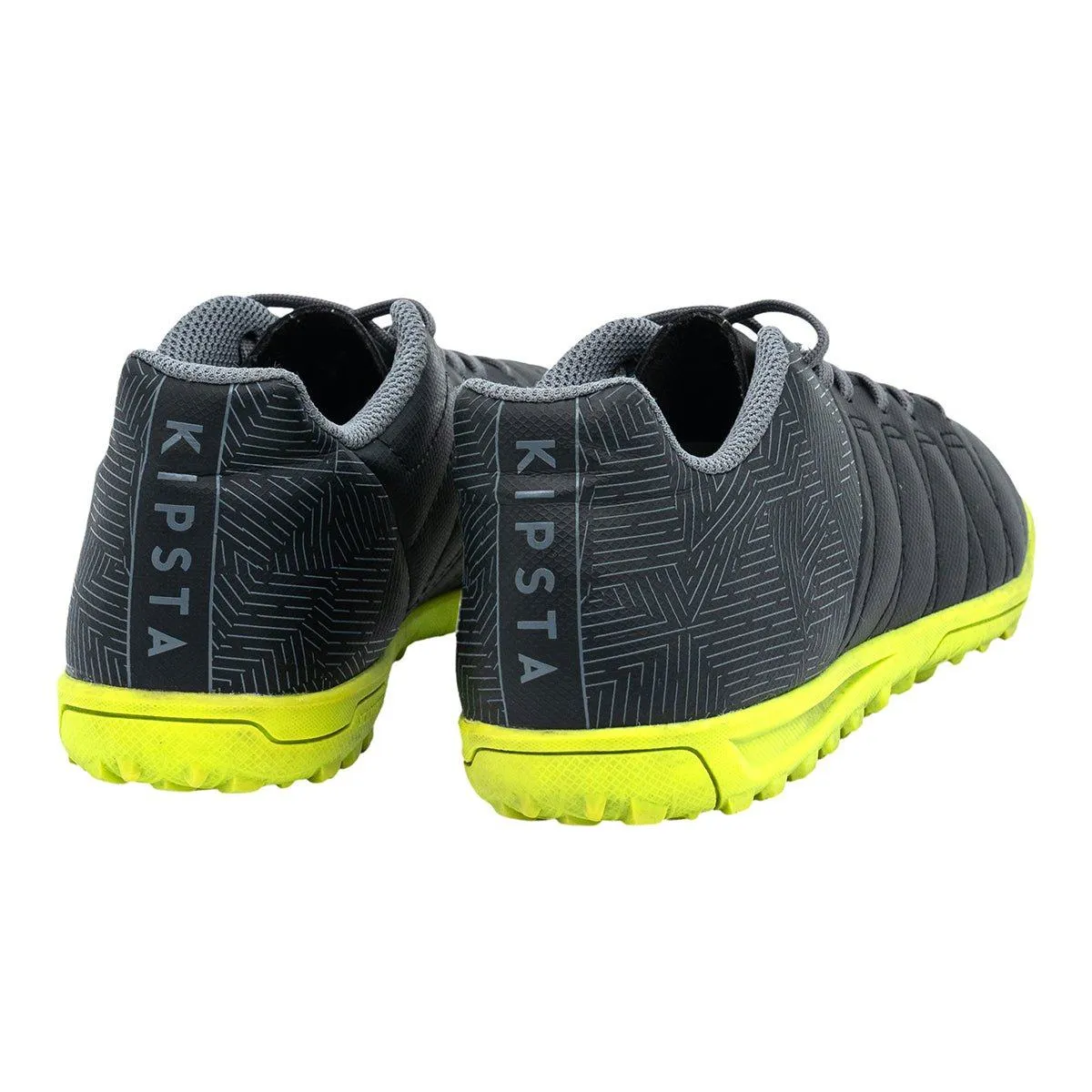 Decathlon Kipsta Agility 140 Hg Sport Shoes Coated Fabric Black Colour For Kids