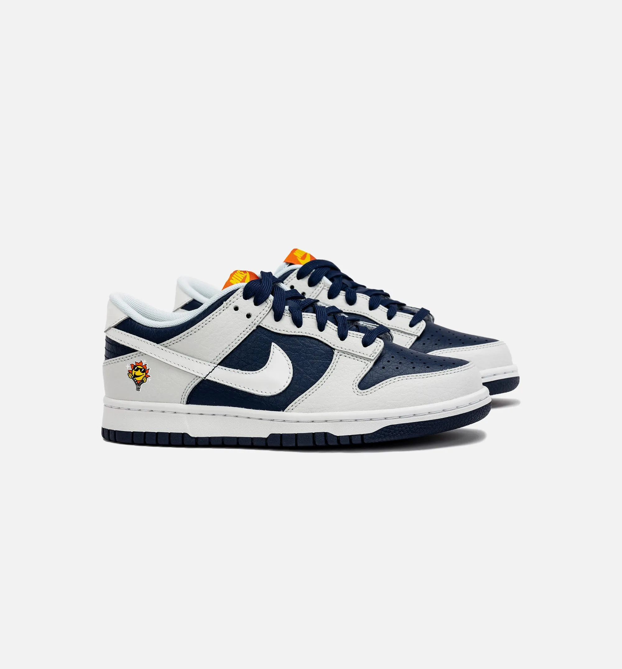 Dunk Low Photon Dust Midnight Navy Grade School Lifestyle Shoe - Grey/Navy