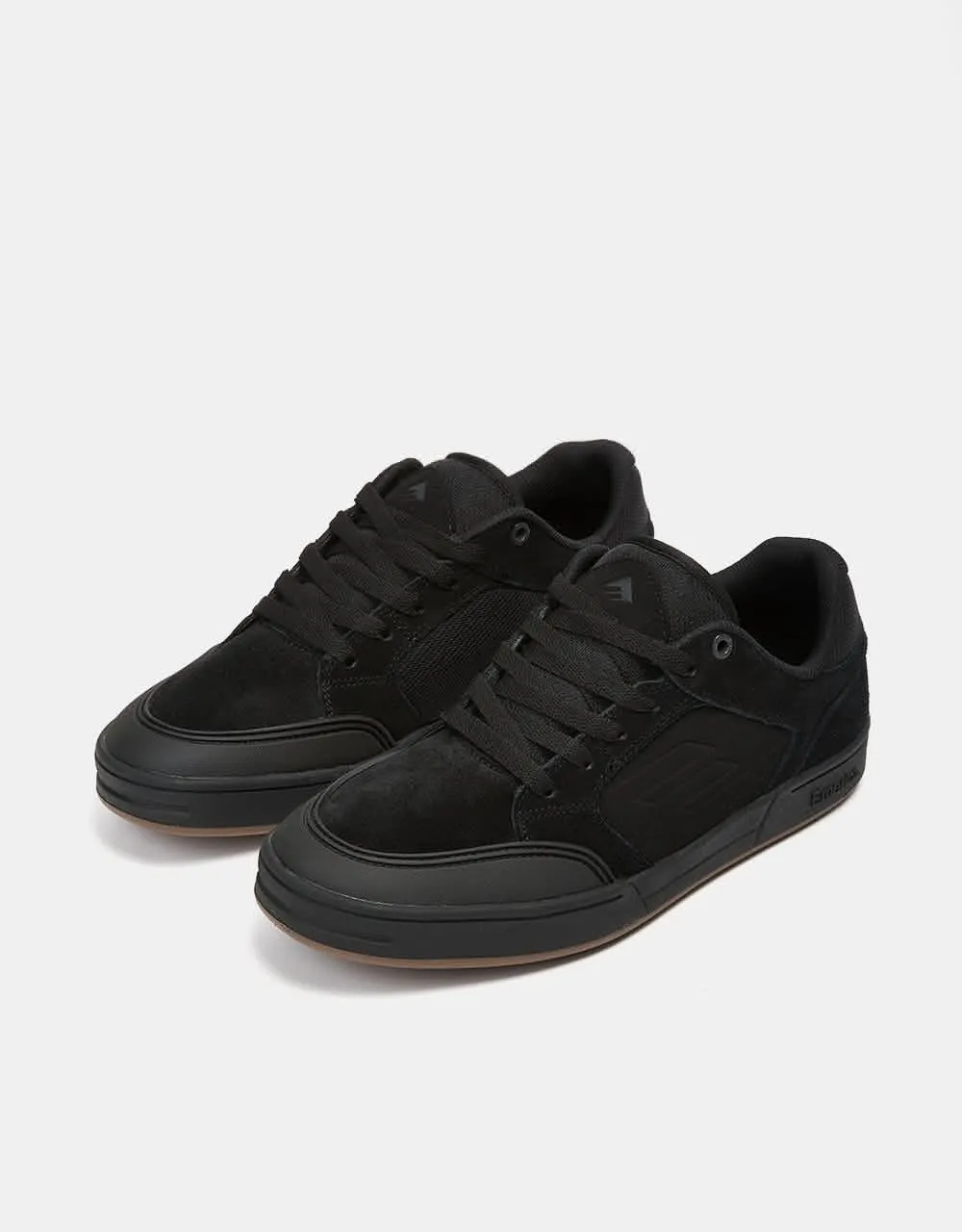 Emerica Heritic Skate Shoes - Black/Black