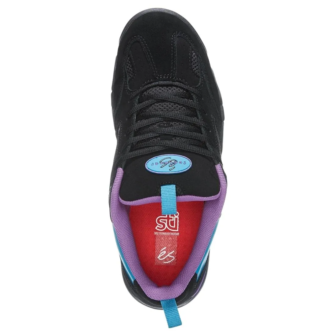 Es Quattro Plus Skate Shoes - Black/Teal