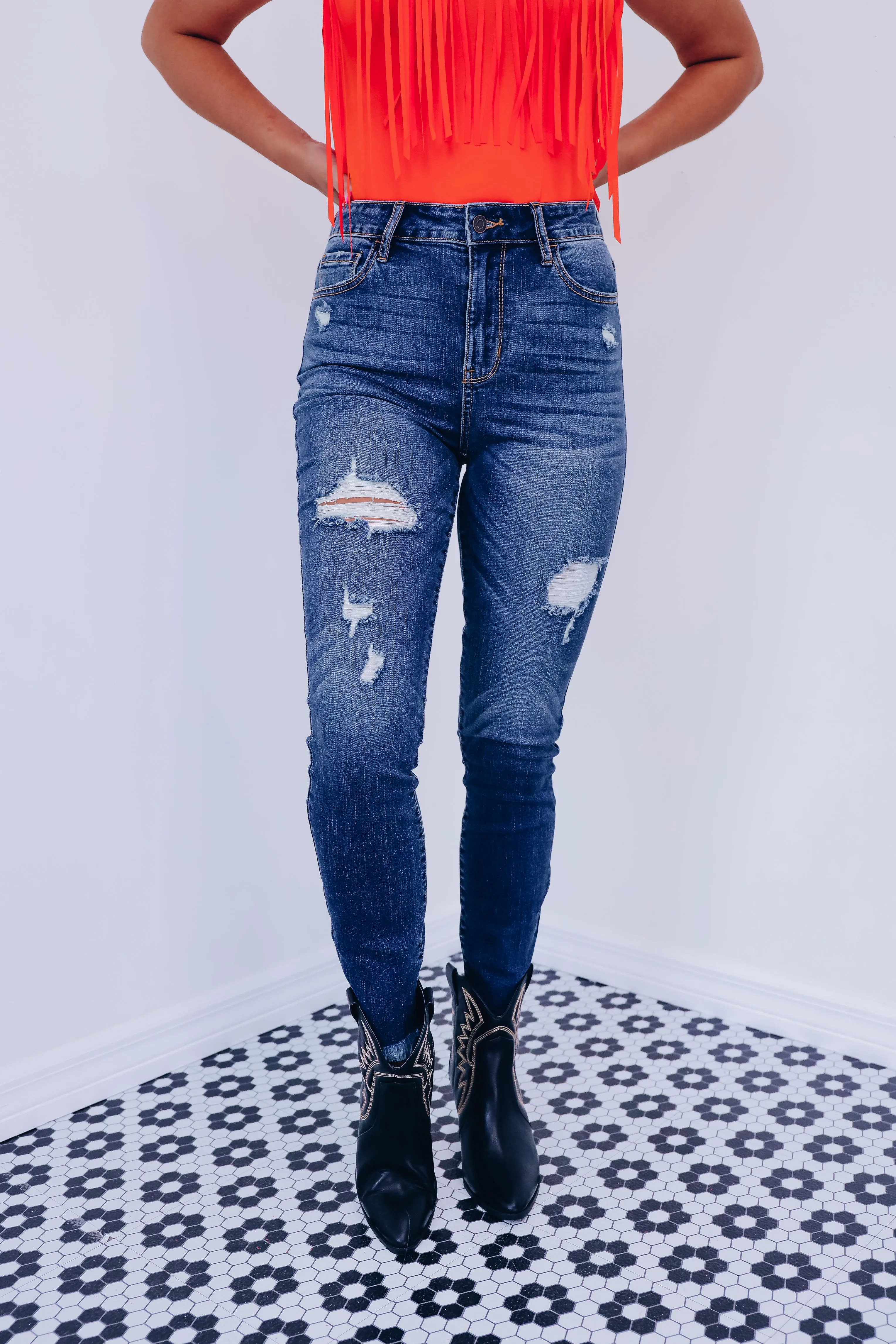 Halle High-Rise Crop Jeans