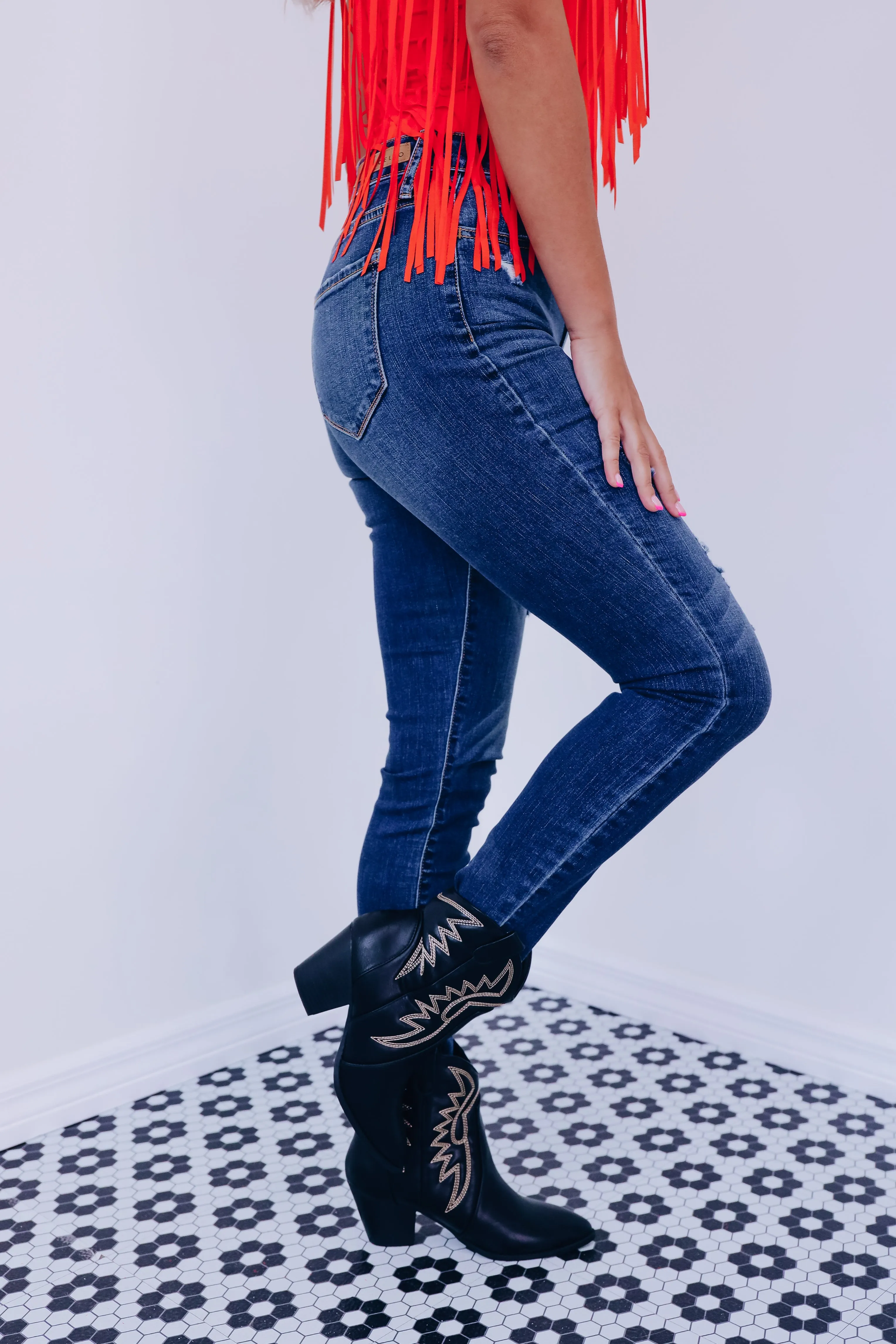 Halle High-Rise Crop Jeans