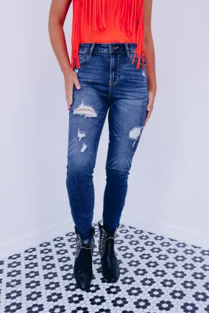 Halle High-Rise Crop Jeans